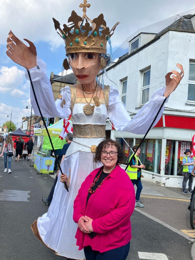 Anna Smith with the Princess in March